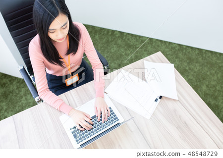 Desk work female 48548729