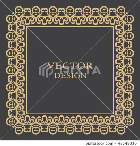 Gold baroque frame. 48549030