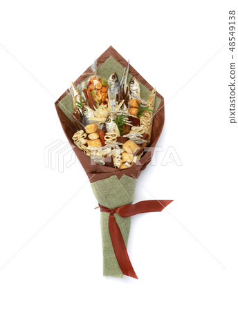 Original bouquet consisting of dried salted fish 48549138