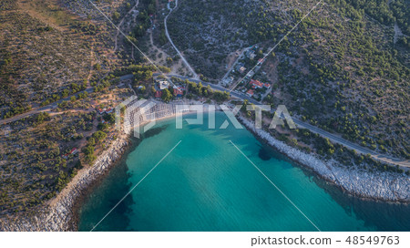 Psili Ammos beach. Thassos island, Greece 48549763