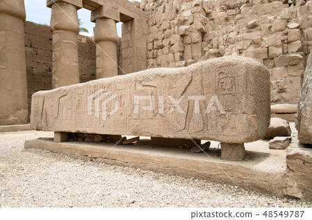 part of stella. Great Hall of Temple of Karnak. part of stella. Great Hall of Temple of Karnak. 48549787