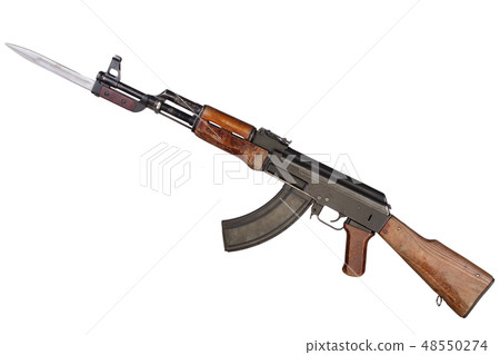 First model AK - 47 assault rifle with bayonet First model AK - 47 assault rifle with bayonet 48550274