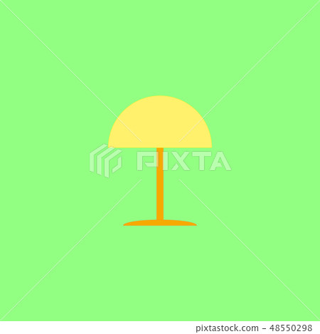 Lamp on the green background Lamp on the green background 48550298