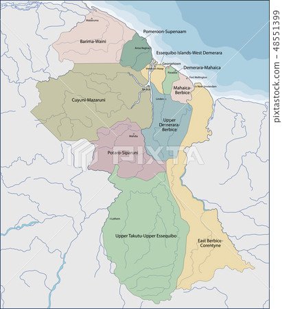 Map of Guyana 48551399