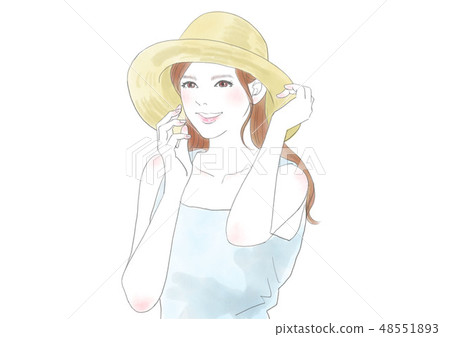 草帽婦女 草帽婦女 48551893