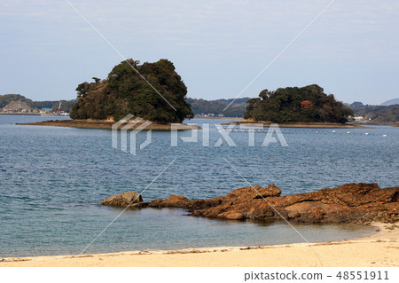 冬天Amakusa Kohm海灘 48551911