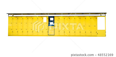 Mock up on locker service for traveler luggage  48552169