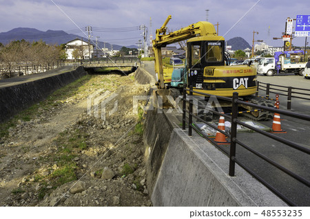 Yamaguchi Hagi Shrine Shrine Shogunate construction work excavator 48553235