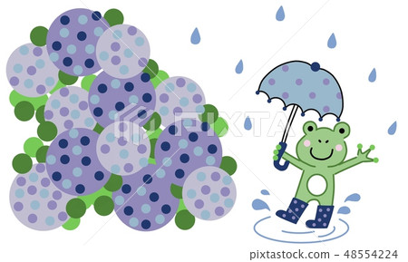 Frost on rainy day (blue) Frost on rainy day (blue) 48554224