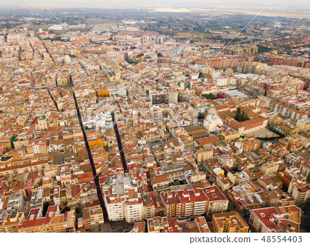 Aerial perspective of Reus cityscape 48554403