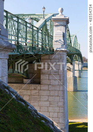 Maria Valeria bridge in Esztergom is hungarian landmark Maria Valeria bridge in Esztergom is hungarian landmark 48554754
