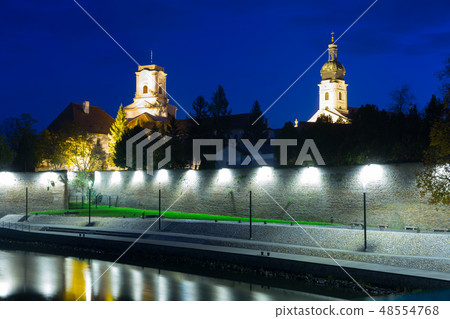 Night view of Episcopal Castle, Gyor Night view of Episcopal Castle, Gyor 48554768