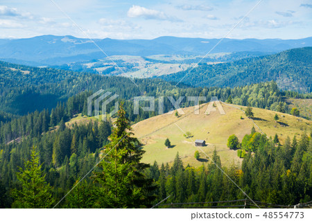 Mountain landscape in Bukovina, Romania 48554773