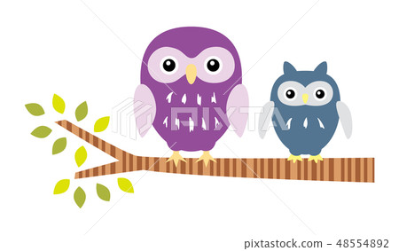 An owl stopping in a tree An owl stopping in a tree 48554892