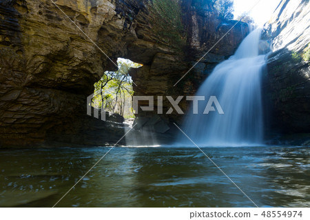 Pure mountain waterfall Cantonigros 48554974