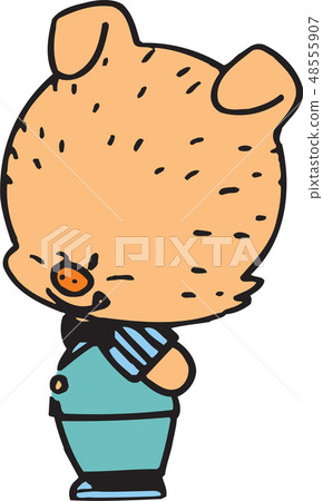 Pig image, illustration 48555907
