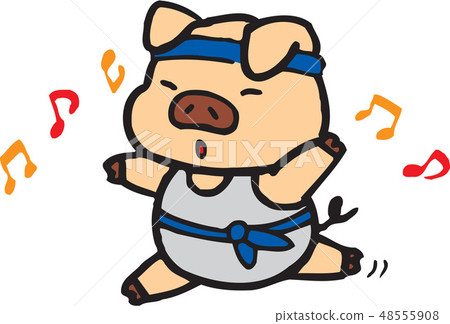Pig image, illustration 48555908