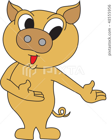 Pig image, illustration 48555956