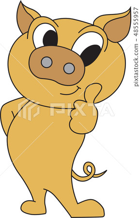 Pig image, illustration 48555957