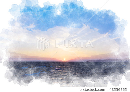 Ocean Jogashima at dusk 48556865