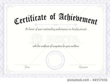 Classic certificate of achievement paper template Classic certificate of achievement paper template 48557436
