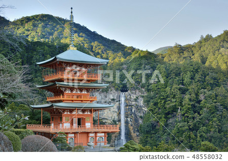 世界遺產Nachi的瀑布Aoigo Temple Mie-ken Wakayama 48558032