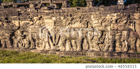 Bas-relief at Terrace of the Elephants Bas-relief at Terrace of the Elephants 48558315