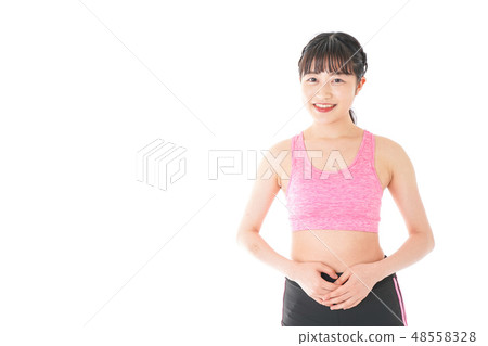 Young ladies dieting 48558328