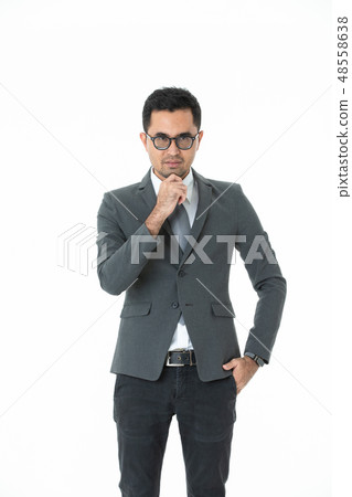 Young business man isolated 48558638