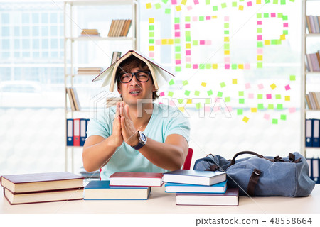 Student preparing for university exams Student preparing for university exams 48558664