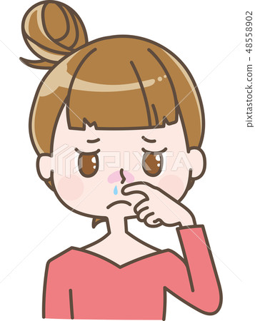 流鼻涕女性冷花粉熱 流鼻涕女性冷花粉熱 48558902
