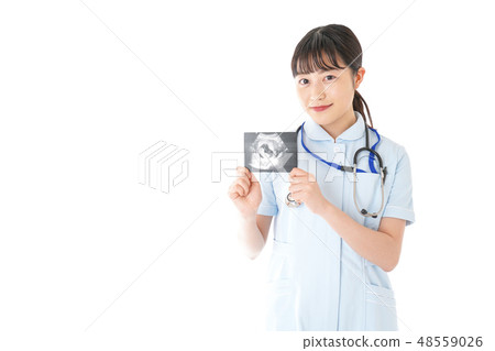 有迴聲圖片的婦產科護士 有迴聲圖片的婦產科護士 48559026