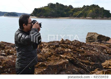 冬天Amakusa Kohm海灘 48559459