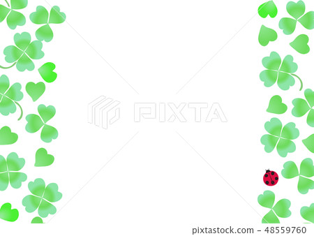 Clover white clover meat ladybird frame 48559760