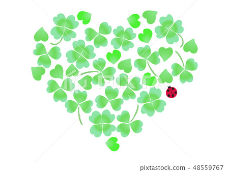 Clover white clover white ladybird heart 48559767