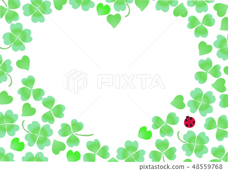 Clover white clover white ladybird heart 48559768