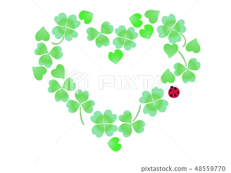 Clover white clover white ladybird heart 48559770