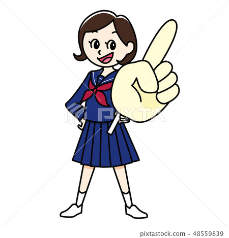 Junior high school student women's point Junior high school student women's point 48559839