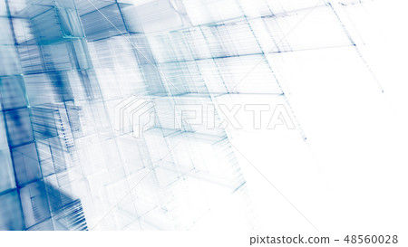Abstract blue on white background element. 48560028