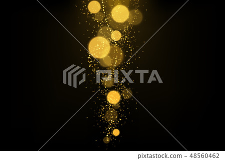 Gold bokeh lights explosion 48560462