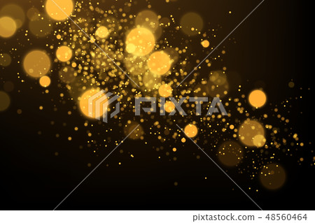 Gold bokeh lights explosion 48560464