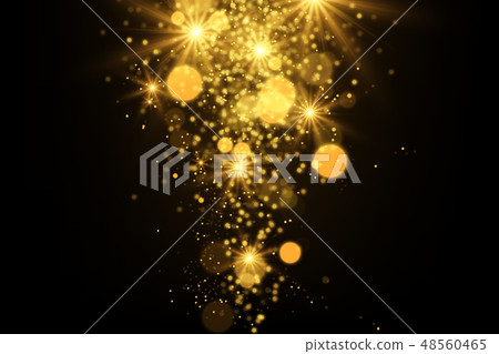 Shiny particles and sparkles magical background 48560465
