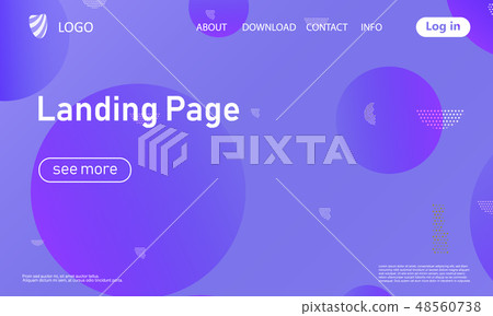 Landing page. Geometric background. Landing page. Geometric background. 48560738