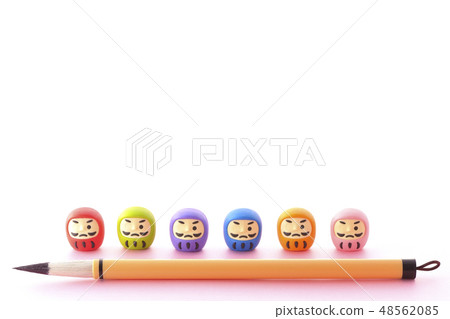 Dharma and writing brush 48562085