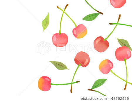 Felt fruit cherries collage 48562436