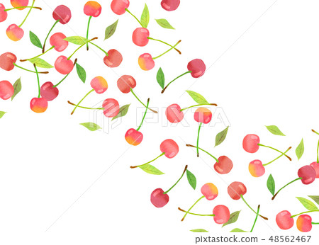 Felt fruit cherries collage 48562467