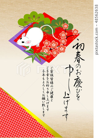 Japanese style child year card Japanese style child year card 48562638