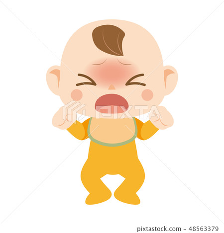 一個即將哭泣的嬰兒 48563379
