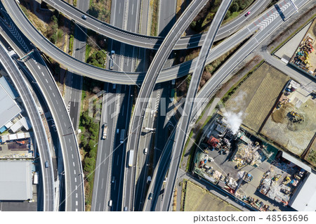 Expressway aerial photograph 48563696