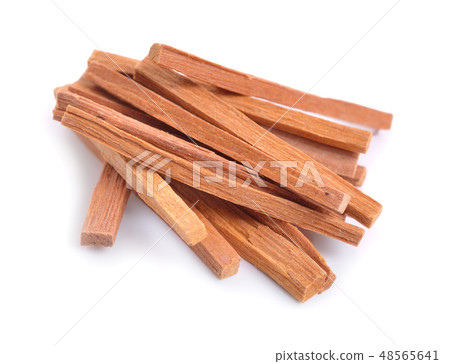 Chandan or sandalwood sticks isolated 48565641